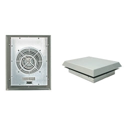 Hoffman SR1626424 IP54 459 Roof-Mount Fan 230 7035, Size/Dims: 16.54x16.54x1.97