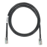 Panduit NK5EPC3BLY | NetKey Cat 5e 24 AWG UTP Patch Cord, 3 ft, Black