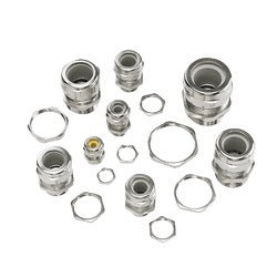 Hoffman ACSR25EMC | Cable Strain Relief, Emc, Size/dimensions: Fits 25 To 30Mm, Material/Finish: Steel/Zinc