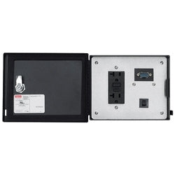 Hoffman HGF5GEG | GE GENIUS PROG PORT GFCI Black, 143x176x24mm, Aluminum
