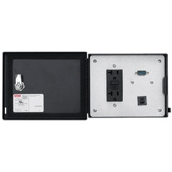 Hoffman HGF5TMM | Tele Modicon Micro Pp Gfci, Size/dimensions: 143x176x24mm, Material/finish: Alum/black