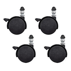 Hoffman TBCASTER Casters for TBSTAND (Kit of 4), Size/Dims: 3.44x1.77x2.36, Material: Plastic, Finish: Black