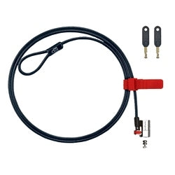 Hoffman TBLOCK Cable Lock for Tablet Stand, Size/Dims: 60.00x0.20x0.20, Material: Steel, Finish: Black