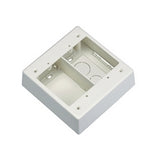 Panduit JBP2SWH | Surface Raceway, Pwr Rated Junct. Box, 2-gang, 2-pc, White
