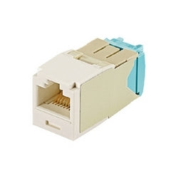 Panduit CJT6X88TGAW | Mini-Com UTP RJ45 Cat 6A 28/30 AWG TG Jack Module, Arctic White