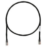 Panduit UTPCH3BLY | Copper Patch Cord, STP, Category 5e, Black Boots, Pan-Plug Modular Plugs, T568A Wiring, Black Jacket, 3 Feet