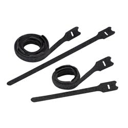 Panduit HLTP2I-X0 | Hook And Loop Tie, Plenum Loop Style, 8.0";L (203mm), .50";W (12.7mm), Black, Pack of 10
