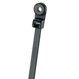 Panduit PLC2S-S10-C0 Clamp Tie, 7.9";L (201mm), #10 (M5) Screw, Standard, Weather-resistant, Black, Pack of 100