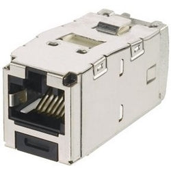 Panduit CJSK6X88TGBL | Mini-Com Stp Rj45 Cat 6A Keyed Tg Jack Module, Black