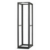 Panduit R4P36CN96 | 4-Post Rack, 52Ru, 36 In. Deep, Cage Nut E-Rails, Black