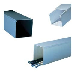 Panduit FS2X2WH6 Solid Raceway, PVC, 2 in. X 2 in. X 6 FT., White, Cover Sold Separately