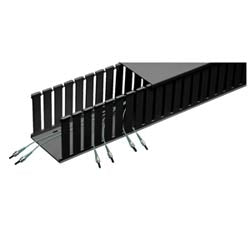 Panduit E4X4BL6 | FIBER-DUCT FIBERRUNNER , 4X4, 6FT LENGTH, RIGID PVC, BLACK