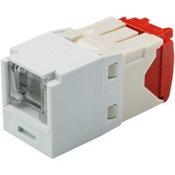 Panduit CJH5E88TGWH | Mini-Com UTP RJ45 Cat 5e Shuttered TG Jack Module, White