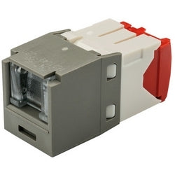 Panduit CJH5E88TGIG | Mini-Com UTP RJ45 Cat 5e Shuttered TG Jack Module, Int'l Gray