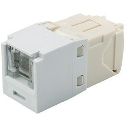 Panduit CJH688TGWH | Mini-Com UTP RJ45 Cat 6 Shuttered TG Jack Module, White