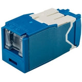 Panduit CJSH6X88TGBUY | Mini-Com STP RJ45 Cat 6A Shuttered TG Jack Module, Blue
