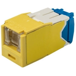 Panduit CJH6X88TGYL | Mini-Com Utp Rj45 Cat 6A Shuttered Tg Jack Module, Yellow