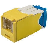 Panduit CJH6X88TGYL | Mini-Com Utp Rj45 Cat 6A Shuttered Tg Jack Module, Yellow