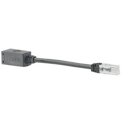 Panduit BKA6ASD8INBL Break-Away Adapter, Category 6A Jack Module, 26 AWG, CM Rated, SD, UTP, 8";, Black