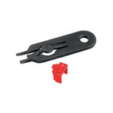 Panduit PSL-DCJB-IG Jack Module Block-out Device, 10 block-outs (International Gray) And 1 Removal Tool (Black)