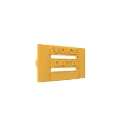 Commscope H61K-123 ICON | 760164418 High Density Icon Strip, yellow, bulk pack