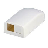 Panduit CBX2IG-AY | Surface mount box accepts one or two Mini-Com Modules; includes built-in removable blank to add a second module. Dimensions: 1.06";H x 1.95";W x 3.65";L (26.92mm x 49.53mm x 92.71mm)