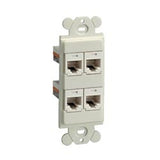 Panduit CFG4BL | GFCI Frame, 4 Port, Black