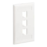 Panduit CFPL3EIY | Faceplate, 3 Port, Single Gang, Classic, Electric Ivory