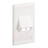 Panduit CFPSL2IWY | Faceplate, 2 Port, Classic, Sloped, Off White