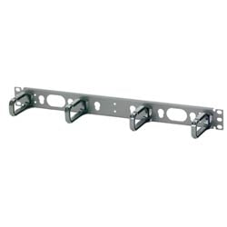 Panduit CMPHF1 Horizontal D-rings Installed on Panel, 1.7";H x 19.0";W x 3.4";D (44mm x 483mm x 87mm), Front Only 1 RU