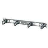 Panduit CMPHF1 Horizontal D-rings Installed on Panel, 1.7";H x 19.0";W x 3.4";D (44mm x 483mm x 87mm), Front Only 1 RU