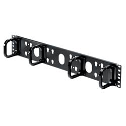 Panduit CMPHH2 Horizontal D-rings Installed on Panel, 3.5";H x 19.0";W x 5.7";D (88mm x 483mm x 144mm), Front Only 2 RU