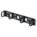 Panduit CMPHH2 Horizontal D-rings Installed on Panel, 3.5";H x 19.0";W x 5.7";D (88mm x 483mm x 144mm), Front Only 2 RU