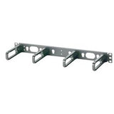 Panduit CMPHHF1 Horizontal D-rings Installed on Panel, 1.7";H x 19.0";W x 5.7";D (44mm x 483mm x 144mm), Front Only 1 RU