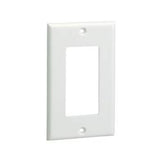 Panduit CPGEI | Single Gang Rectangular Screw-on Faceplate, Electric Ivory