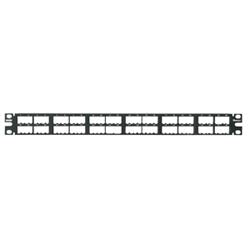 Panduit CPP48HDWBLY | Mini-Com Patch Panel, 48 Port, 1 RU, BL