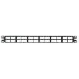 Panduit CPP48HDWBLY | Mini-Com Patch Panel, 48 Port, 1 RU, BL