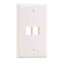 Panduit NK2FNEI | NK 2-Port, Single Gang, Flush Mount Faceplate, Electric Ivory
