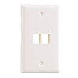 Panduit NK2FNEI | NK 2-Port, Single Gang, Flush Mount Faceplate, Electric Ivory