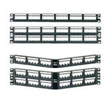 Panduit UICMPP48BLY 48-Port Patch Panel With Twelve UICPPL4BL Mini-Com(R) Ultimate ID(R) Faceplates