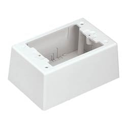Panduit JBP1IEI | Single Gang Power Rated 2-piece Intermediate Outlet Box, Electric Ivory
