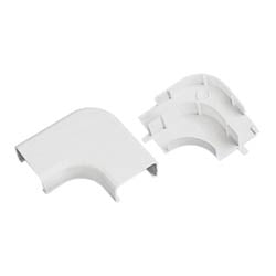 Panduit RAFX5WH-X LDS5, LDPH5 Power Rated Right Angle Fitting, White, Pack of 10