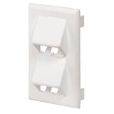 Panduit T70FV4IW | Snap-on Vertical Sloped Communication Faceplate, 4 Position, Off White