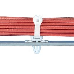 Panduit PWMS-H25-C Winged Push Barb Cable Tie Mount, pack of 100
