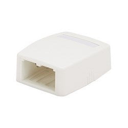 Panduit CBXQ2EI-A | Mini-Com Surface Mount Box, 2 Port, Ei