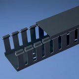 Panduit G2X2BL6 Slotted Duct, PVC,2";X2";X6’;L, Black