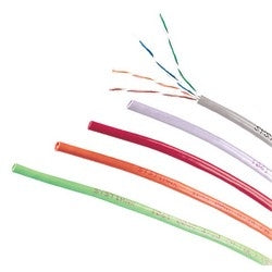 Commscope 2061F BK 4/24 W1000 | 760051615 Copper Cable, PowerSUM 2061F, Category 5E, 24 AWG, 4 Pair, Unshielded, UTP, Solid Bare Copper Conductor, FEP/PVC, CMP, Plenum Cable, Black Jacket, 1000Ft, Boxes