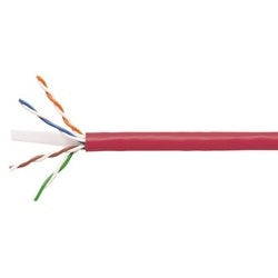 Commscope 1071E RD 4/23 W1000 | 700212020 Copper Cable, GigaSPEED XL 1071E, Category 6, 23 AWG, 4 Pair, Unshielded, UTP, Solid Bare Copper Conductor, PO/PVC, CMR, Riser Cable, Red Jacket, 1000Ft, Box