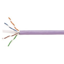 Commscope 1071E LL 4/23 R1000 | 700212087 Copper Cable, Category 6, 23 AWG, 4 Pair, Unshielded, UTP, Solid Bare Copper Conductor, PO/PVC, CMR, Riser Cable, Lilac Jacket, 1000Ft, Reels