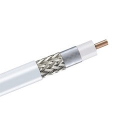 CommScope CNT-240-W-150M | CNT-240-W, CNT 50 Ohm Braided Coaxial Cable, 150 m, white PVC jacket